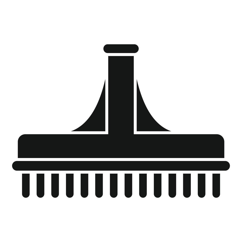 Brush pool icon simple vector. Cleaning swimming vector