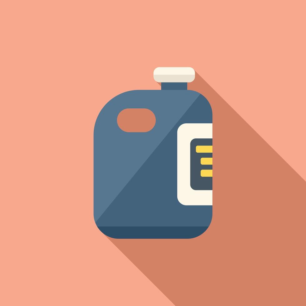 Pool cleaner bottle icon flat vector. Cleaning repair vector
