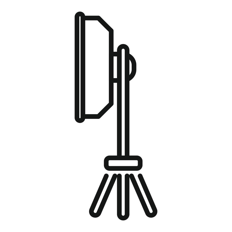 Cinema spotlight icon outline vector. Film video vector