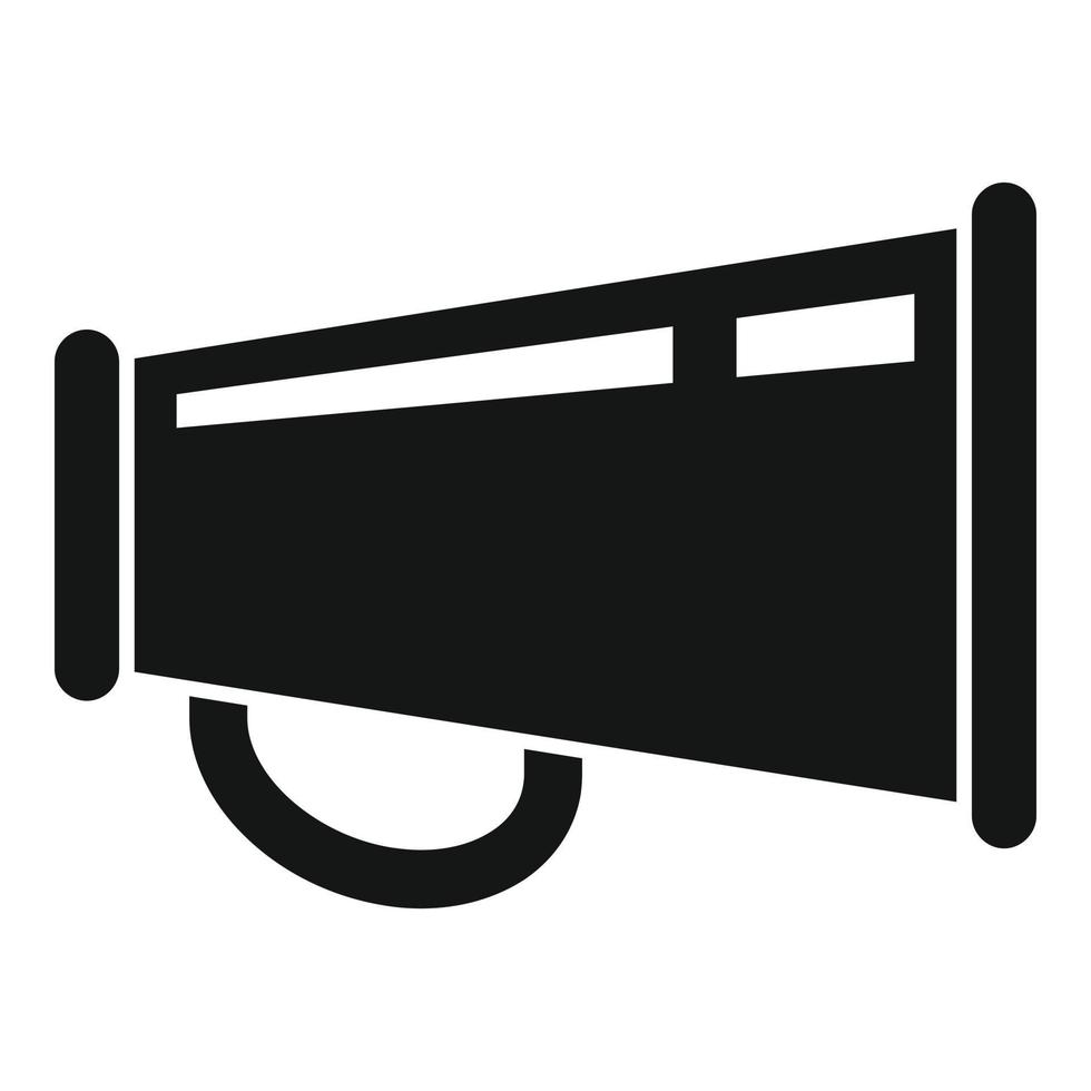 Cinema bullhorn icon simple vector. Making movie vector