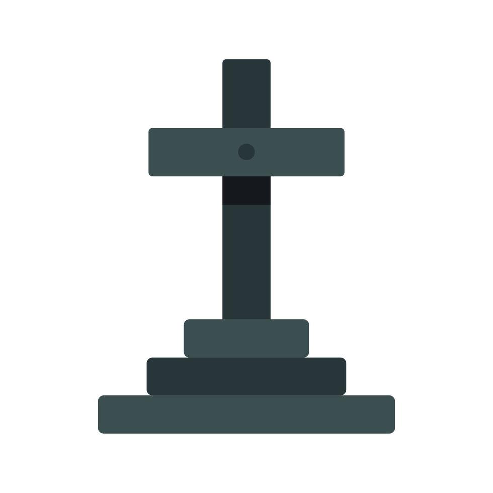 Grave icon, flat style vector