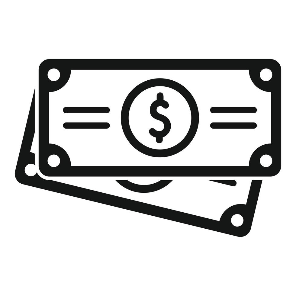 Dollar cash auction icon simple vector. Price sell vector