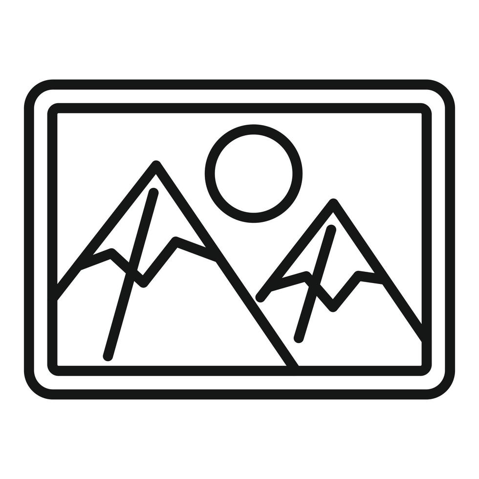Auction image icon outline vector. Price sell vector