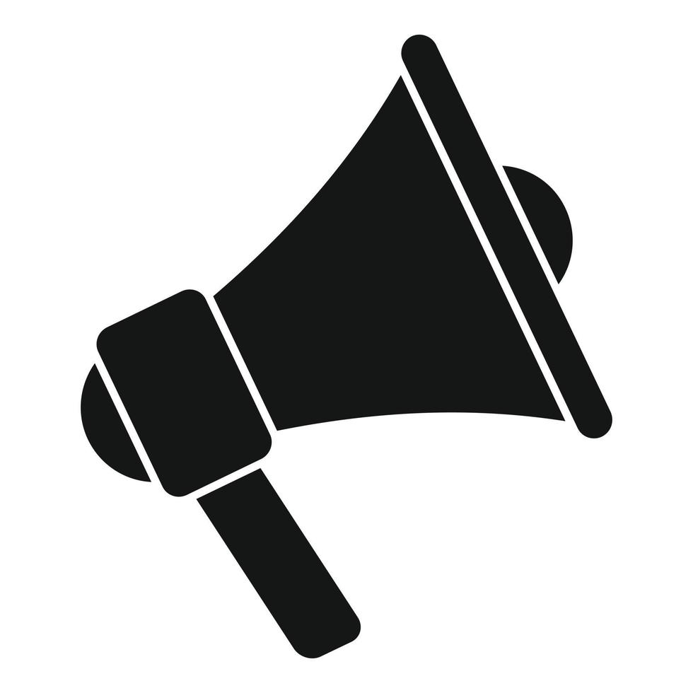 Auction megaphone icon simple vector. Judge process vector