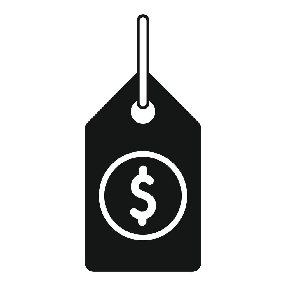 Auction price tag icon simple vector. Sell process vector