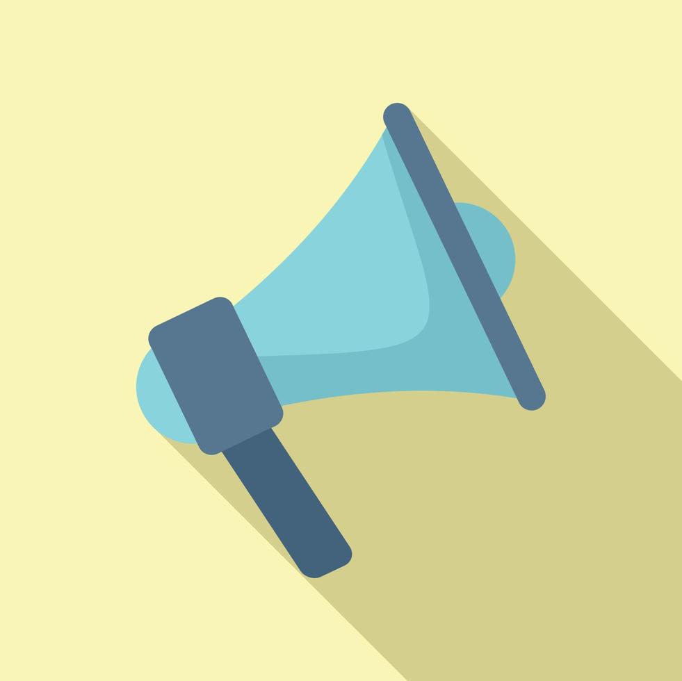 Auction megaphone icon flat vector. Judge process vector