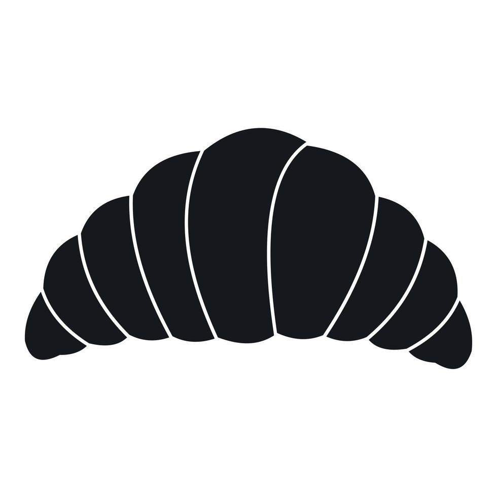 Croissant icon, simple style vector