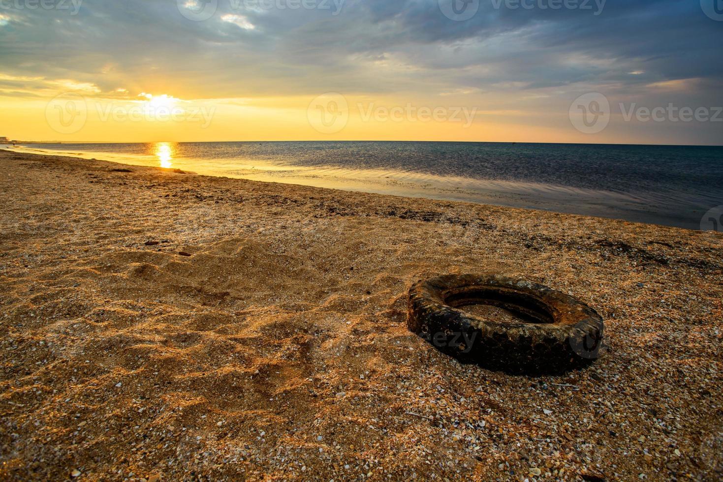 sunrise in the sea photo