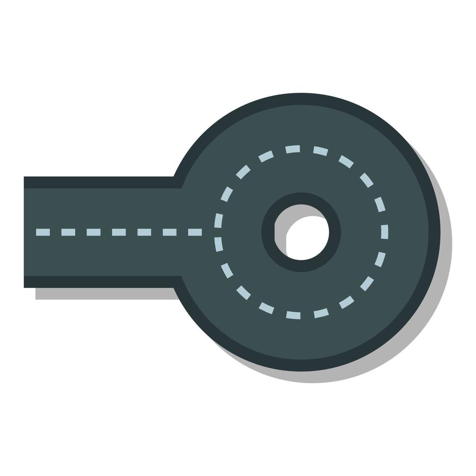 Circular impasse icon, flat style vector