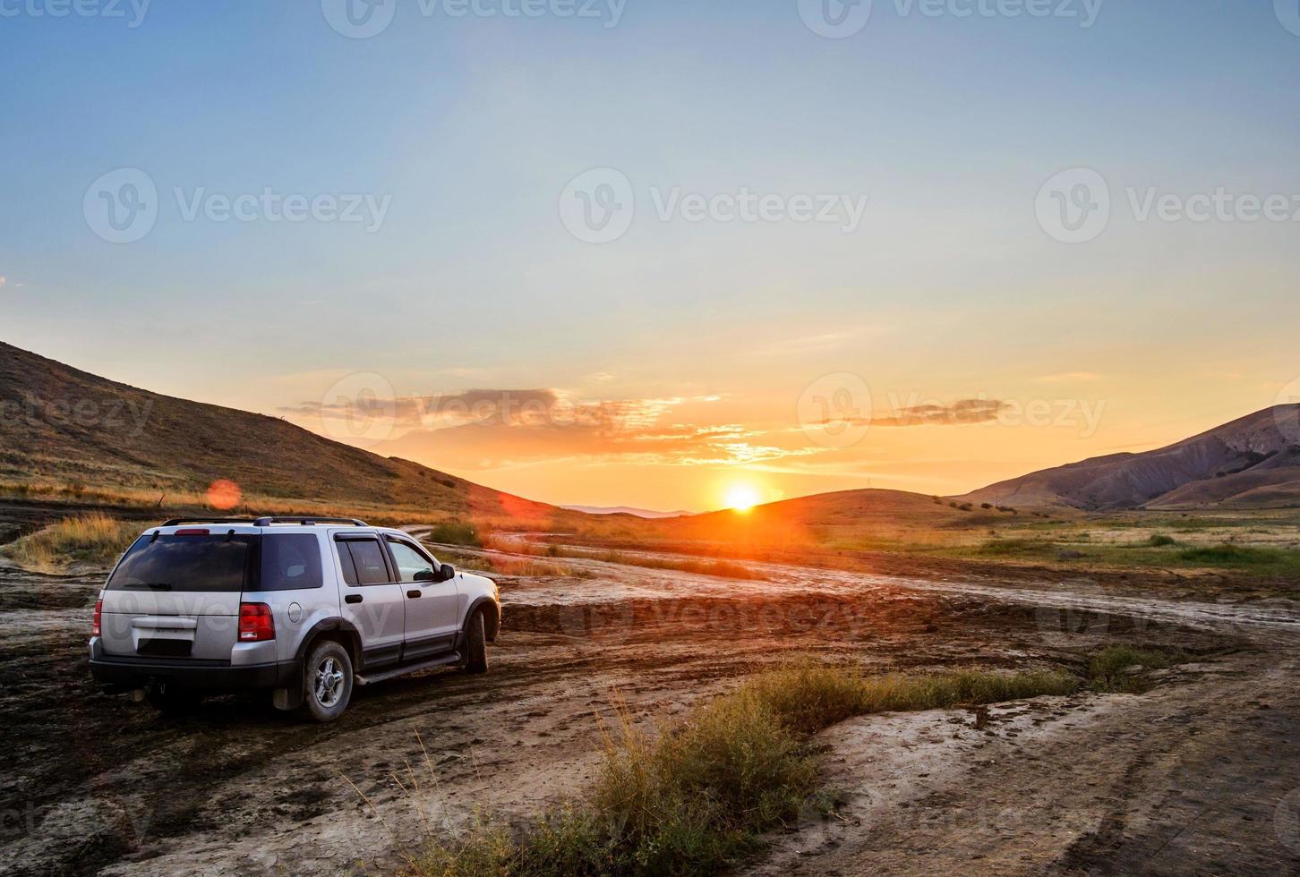 Crimea, beautiful sunset photo