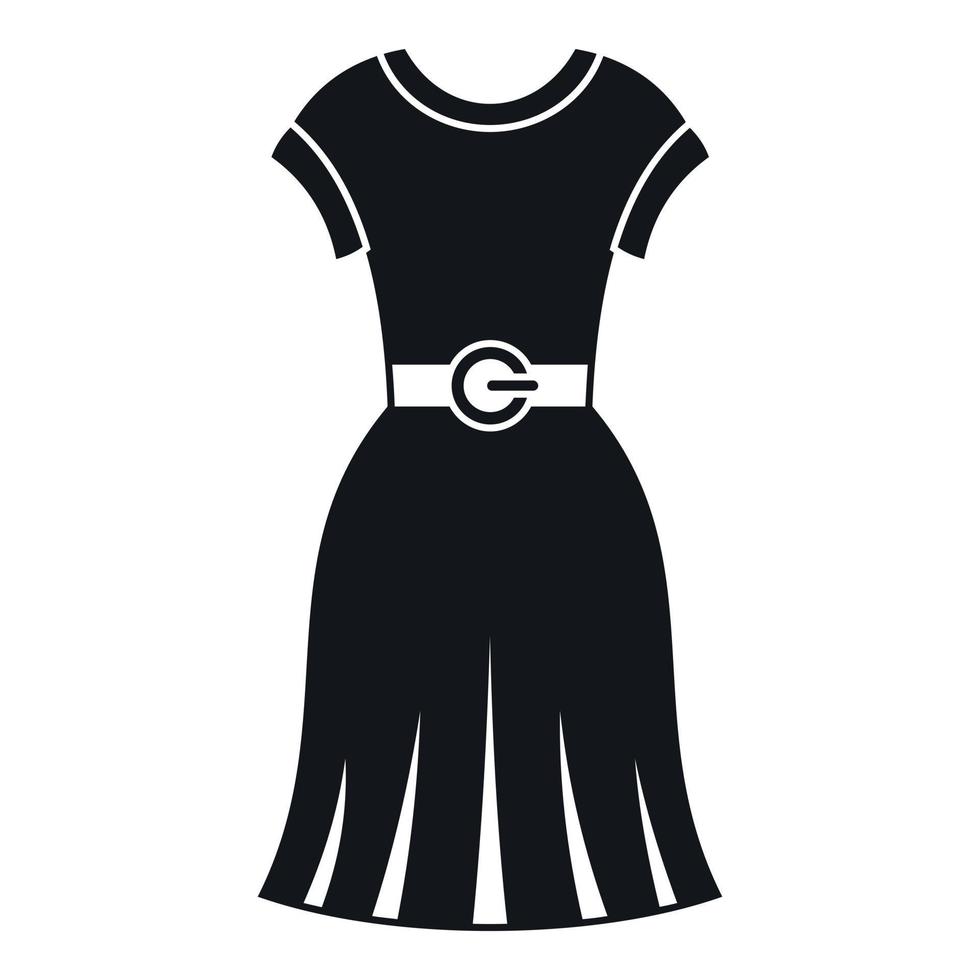 Dress icon, simple style vector
