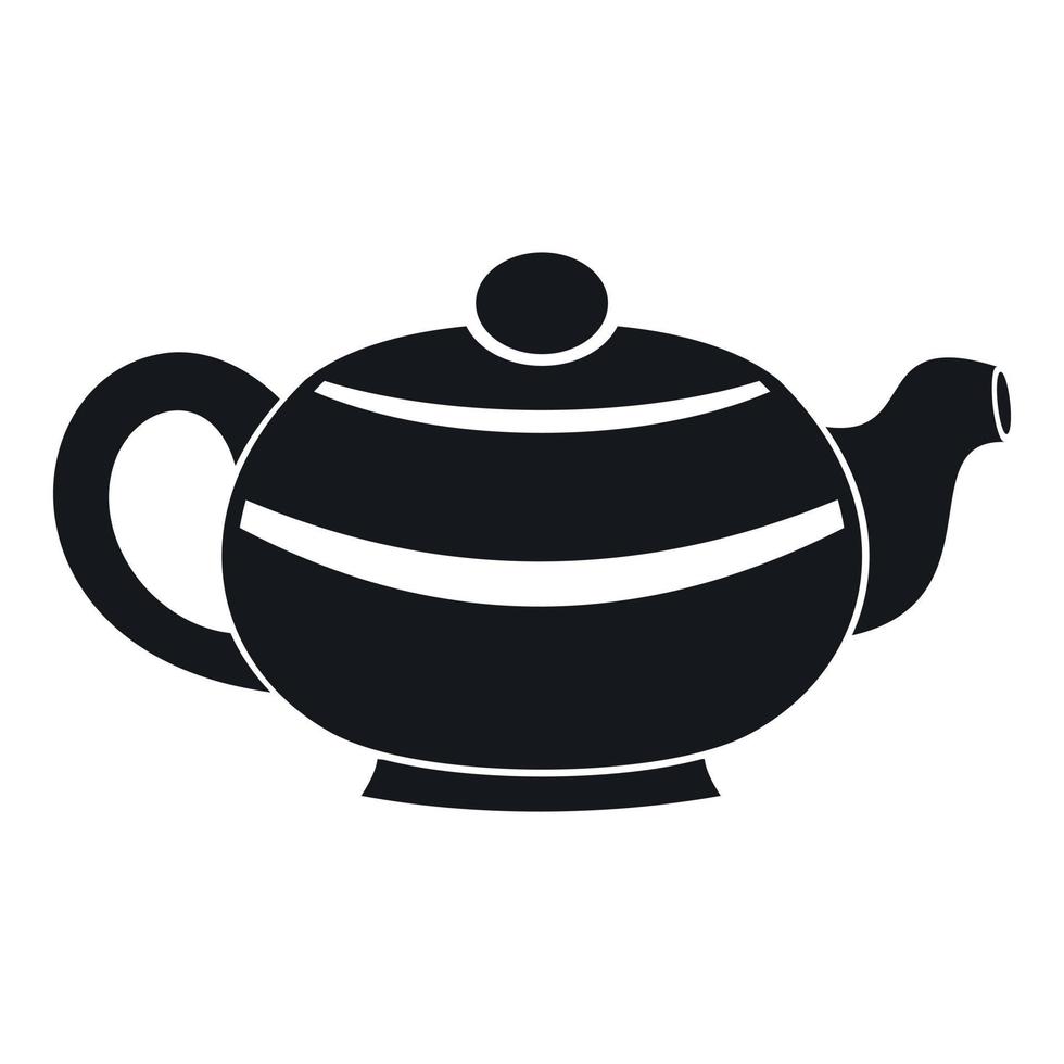 Chinese teapot icon, simple style 15206493 Vector Art at Vecteezy