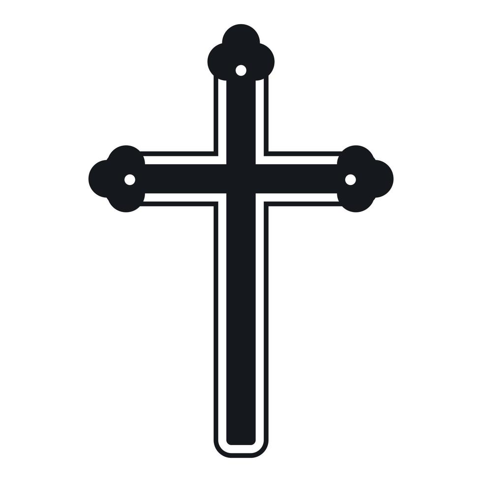 Holy cross icon , simple style vector