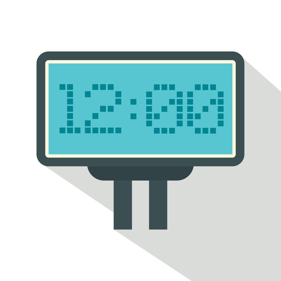 Scoreboard with result display icon, flat style vector