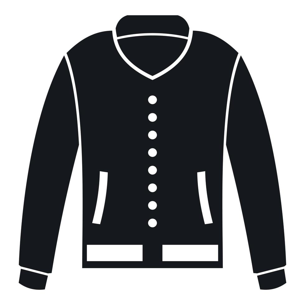 Jacket icon, simple style vector