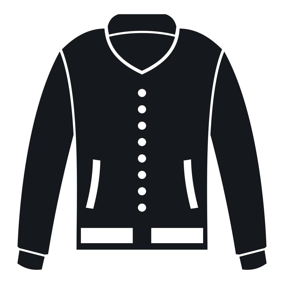 Jacket icon, simple style vector