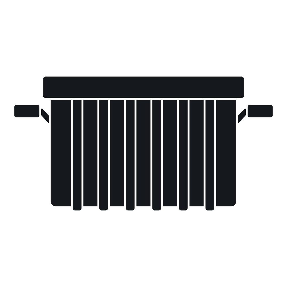 Garbage tank icon, simple style vector