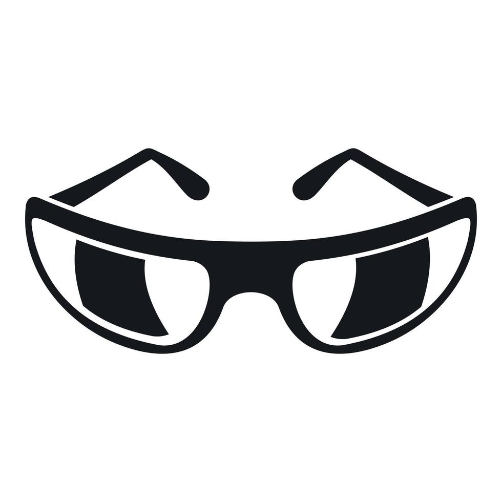 icono de gafas de sol, estilo simple vector