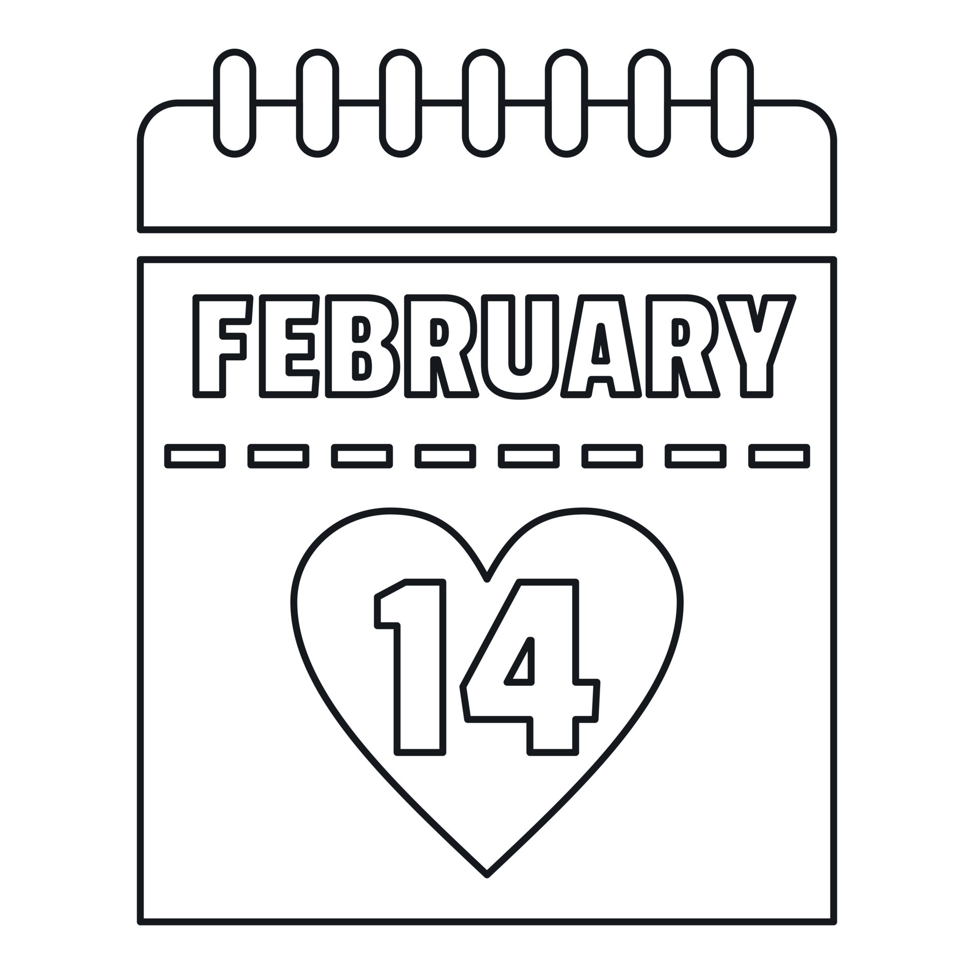 February 14 Calendar Icon Outline Style 15206893 Vector Art At Vecteezy february-14-calendar-icon-outline-style-15206893-vector-art-at-vecteezy