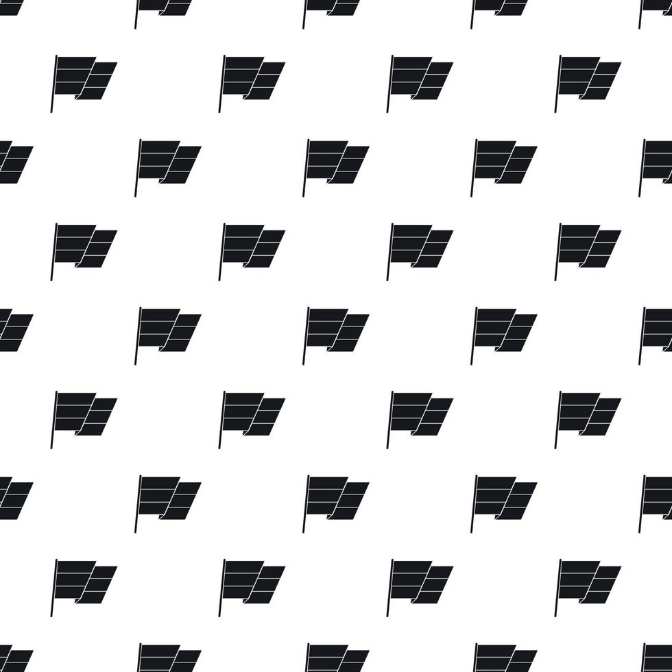 bandera en patrón de asta de bandera, estilo simple vector