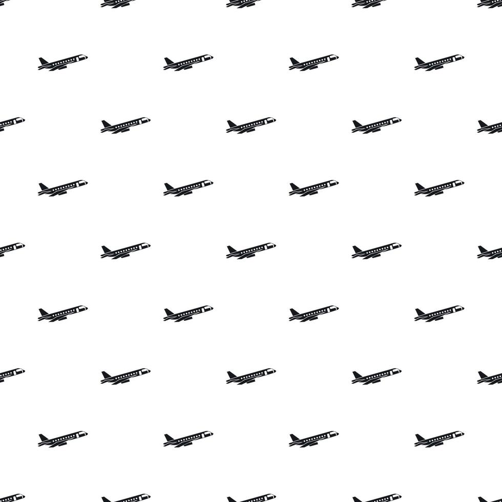 patrón de avión de pasajeros, estilo simple vector