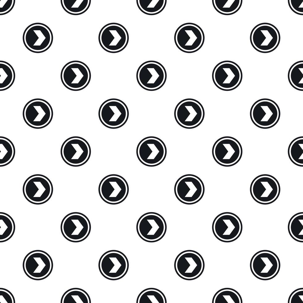 Arrow right button pattern, simple style vector