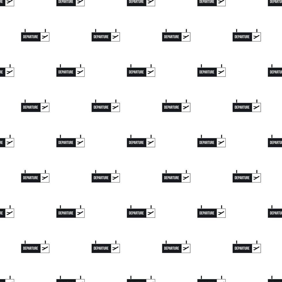 Departure information board pattern, simple style vector