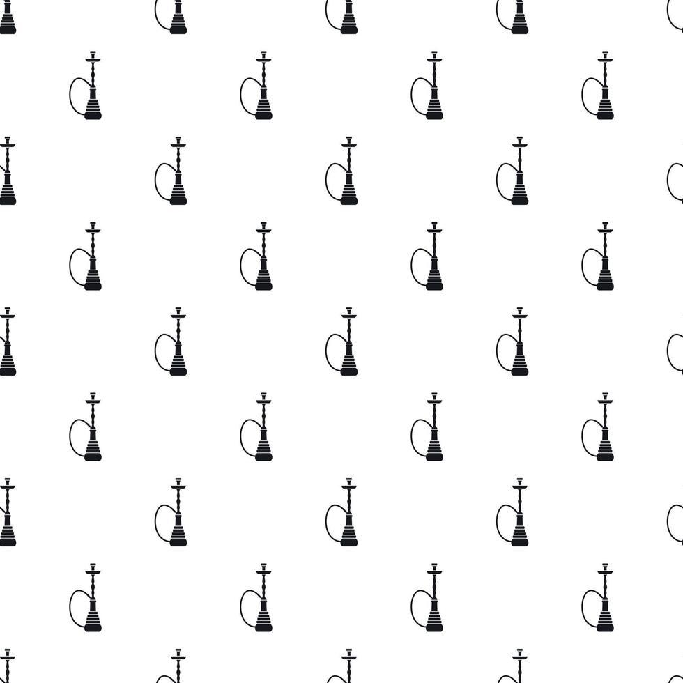 Hookah pattern, simple style vector