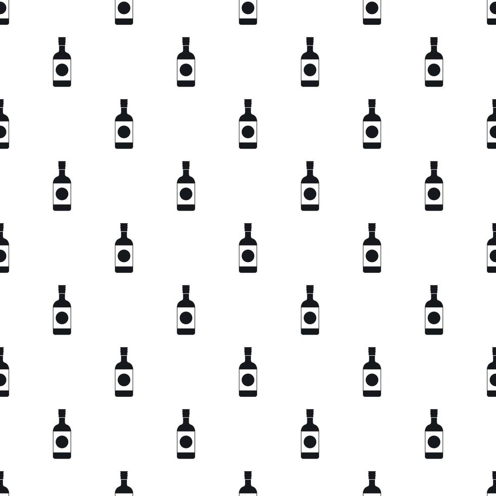 Sake bottle pattern, simple style vector