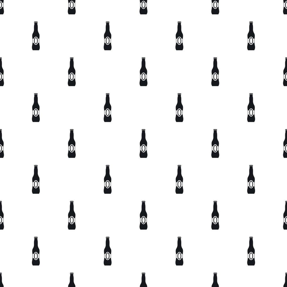 botella de patrón de cerveza, estilo simple vector