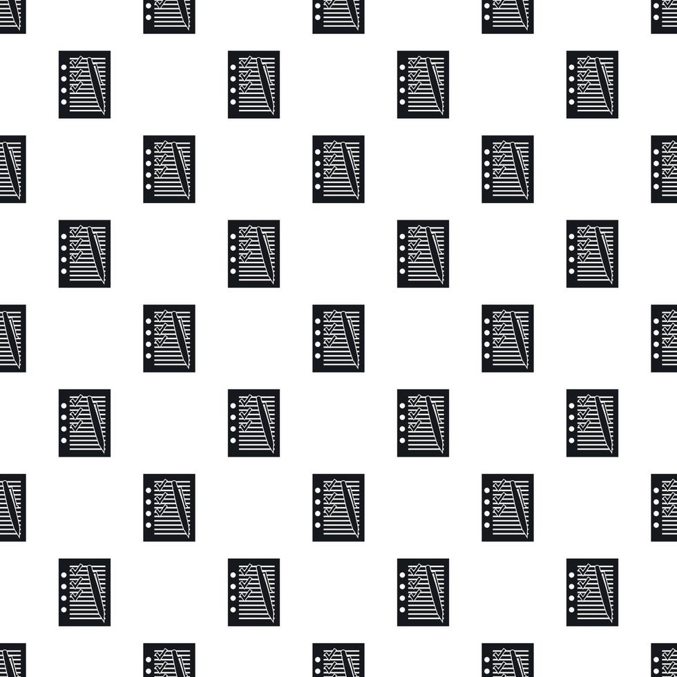 To do list pattern, simple style vector
