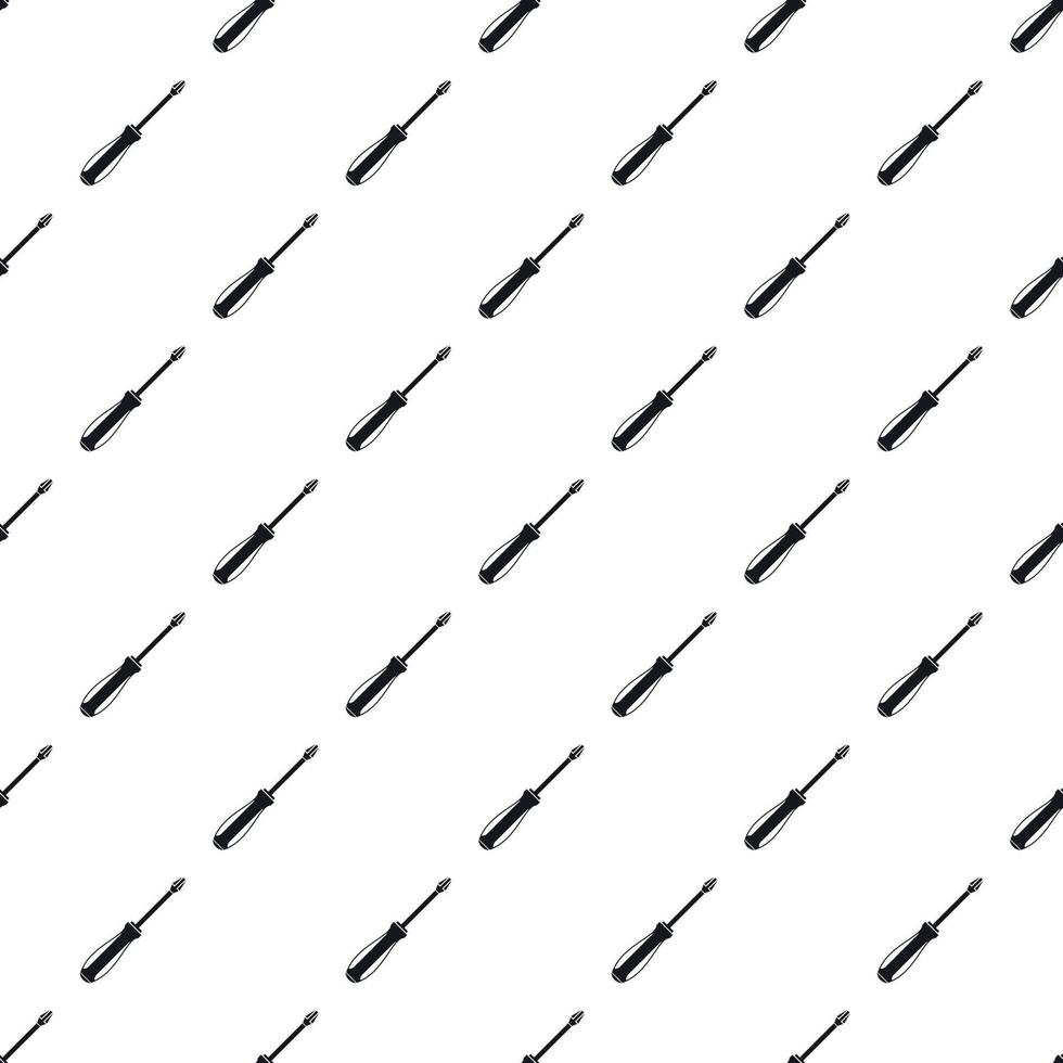 Screwdriver pattern, simple style vector