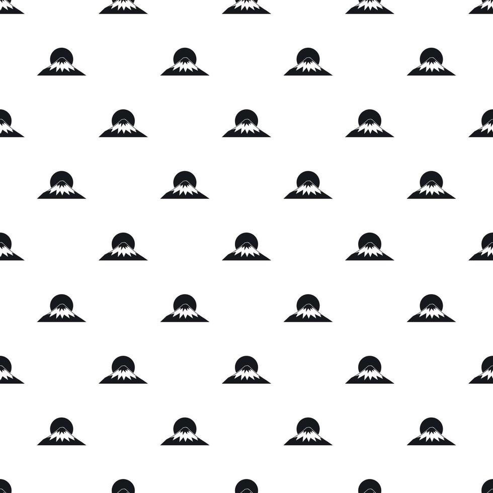The sac, mountain of Fuji Japan pattern vector