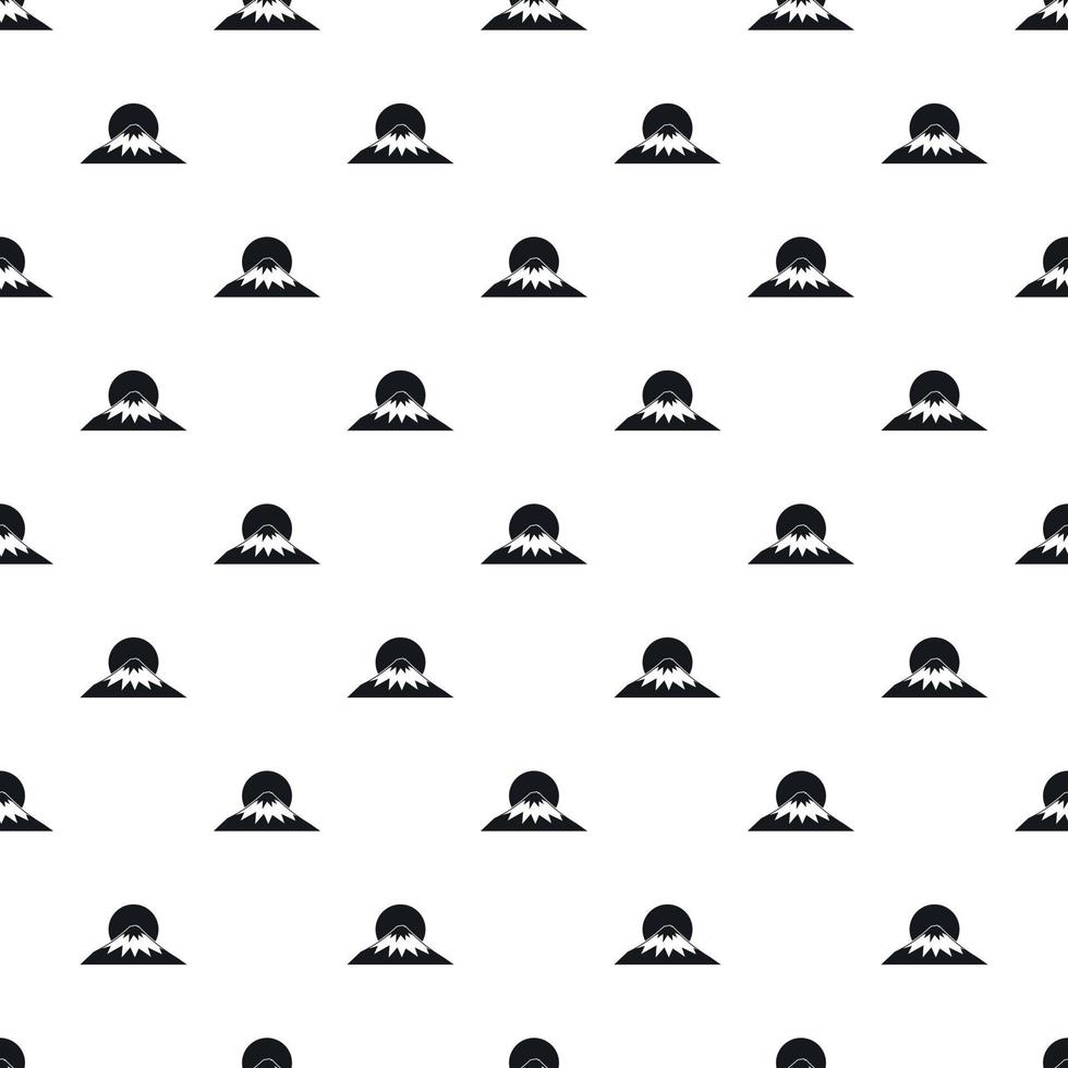 The sac, mountain of Fuji Japan pattern vector