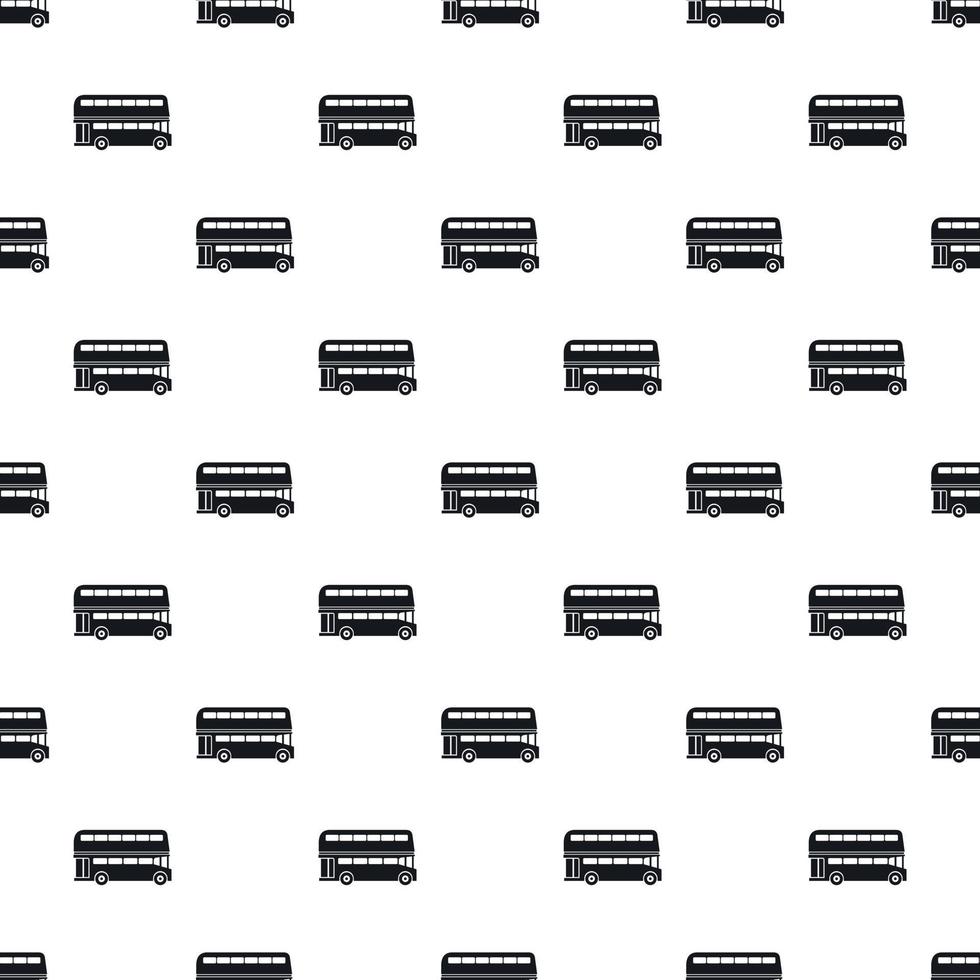 London double decker bus pattern, simple style vector