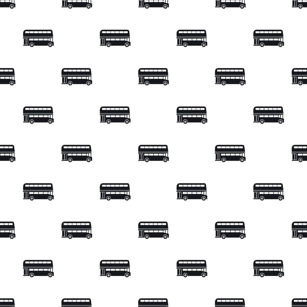 London double decker bus pattern, simple style vector