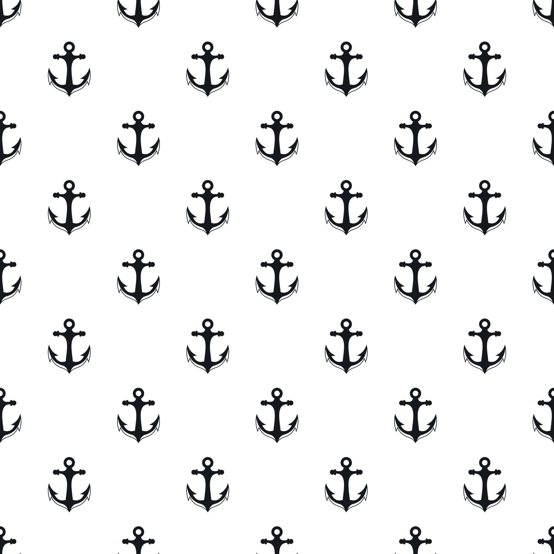 Anchor pattern, simple style 15207056 Vector Art at Vecteezy