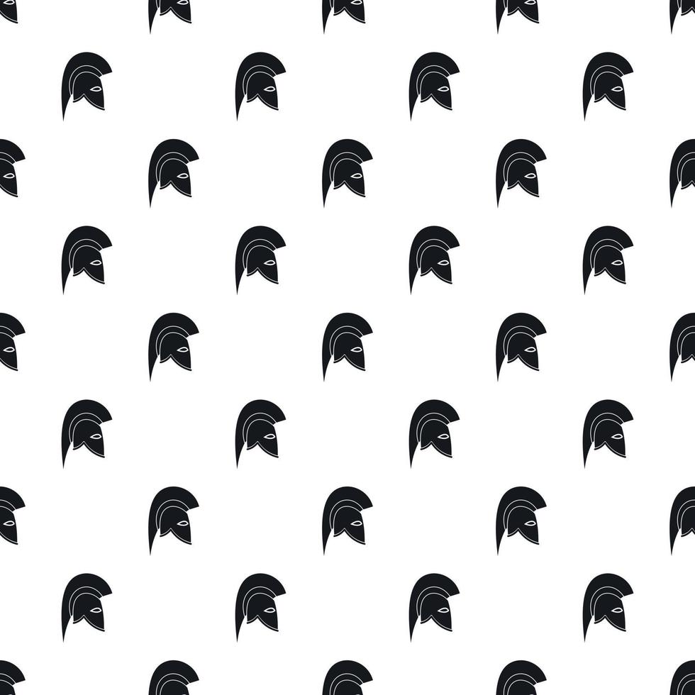 Knight helmet pattern, simple style vector
