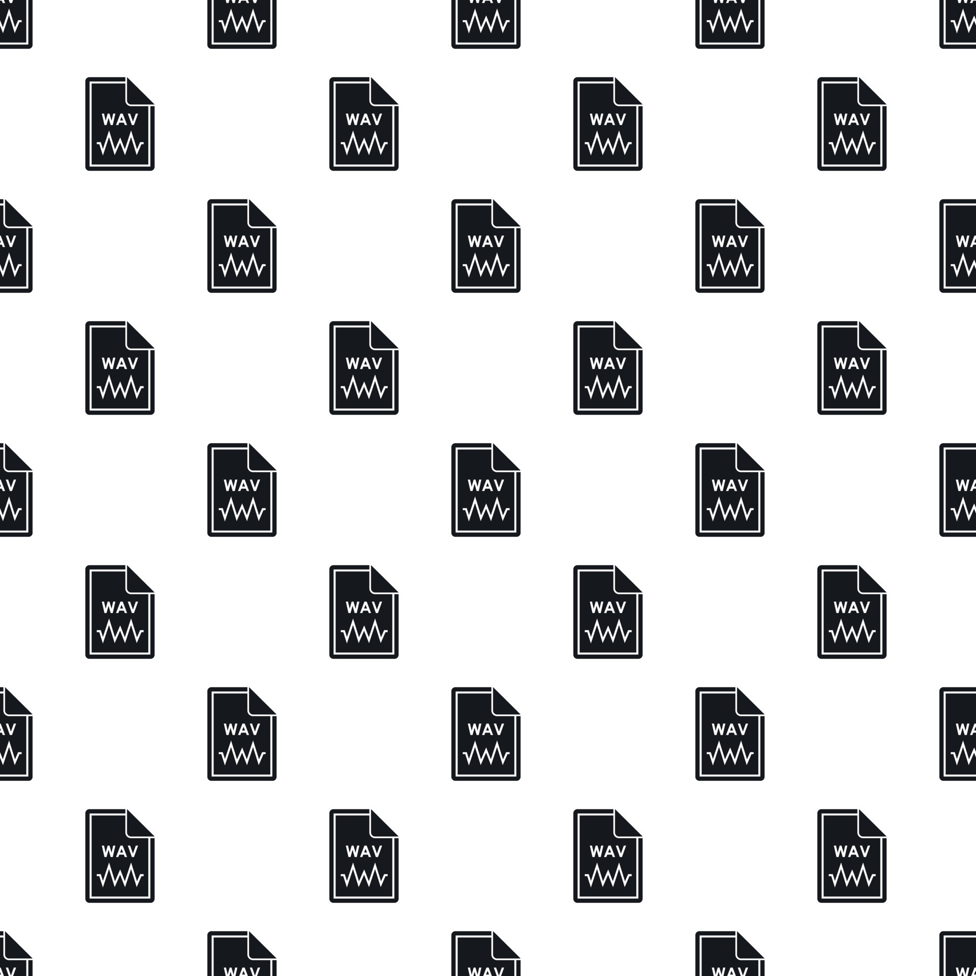 WAV file pattern, simple style 15207077 Vector Art at Vecteezy
