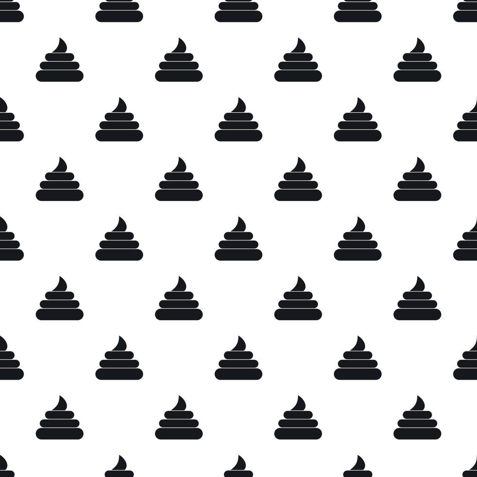 Poop pattern, simple style vector