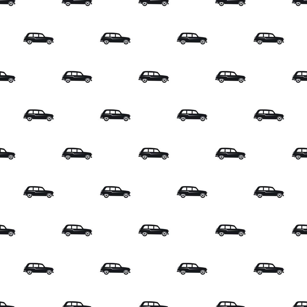 patrón de taxi negro de Londres, estilo simple vector