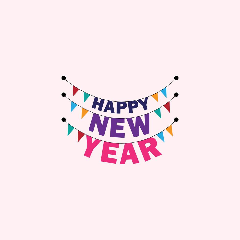 2023 Happy New Year Background Design. Greeting Card, Banner, Poster. Vector Illustration.