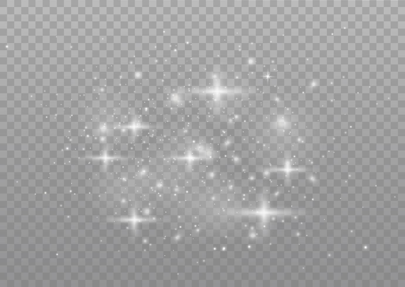 efecto bokeh de luz aislado sobre fondo transparente. luces de bokeh brillantes abstractas de luz. fondo de navidad de polvo brillante. destello de destello de concepto de navidad. luz de polvo png blanco. vector