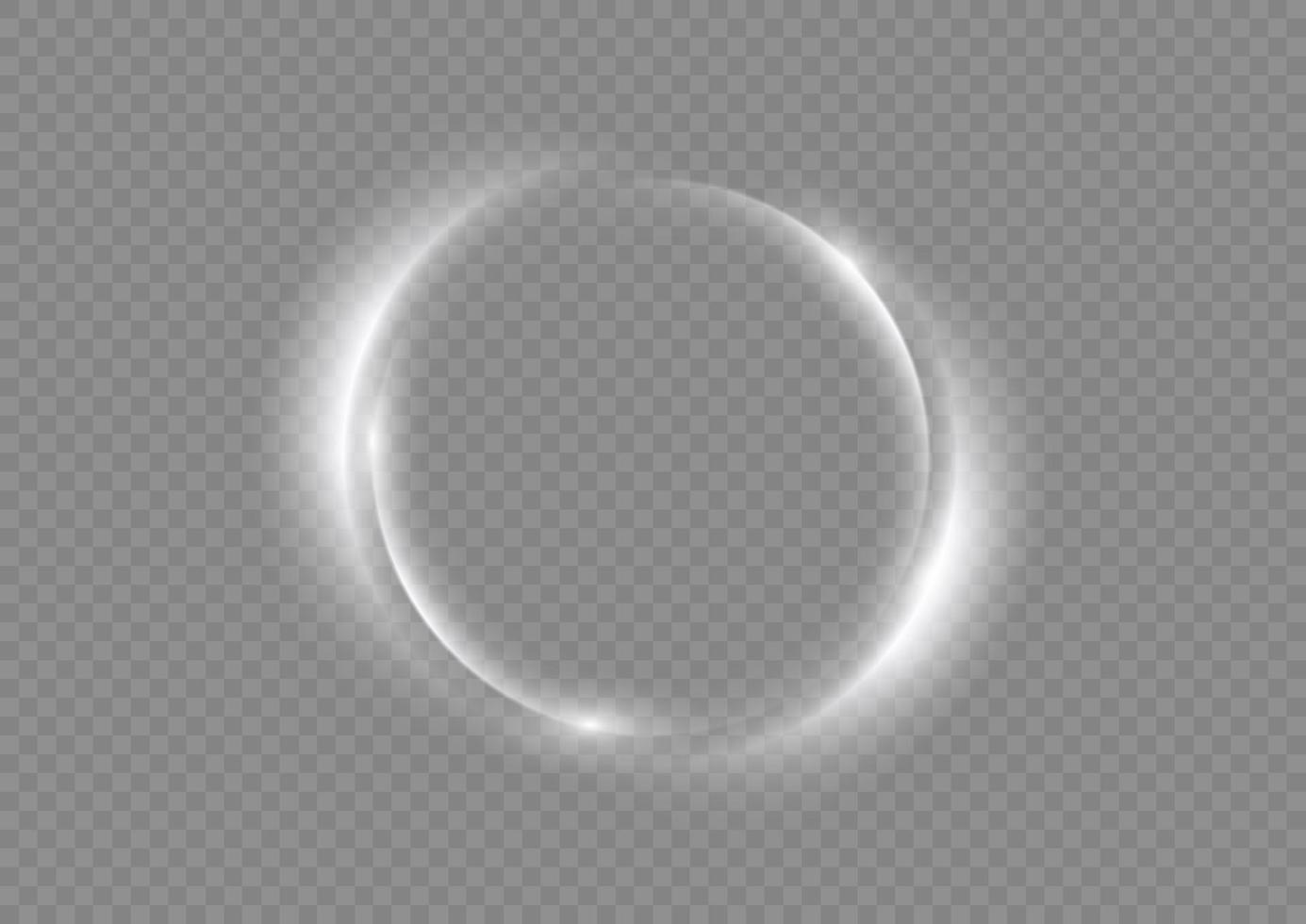 Light white Twirl. Curve light effect of white line. Abstract luxury white light vector flare semicircle and spark light effect. Luminous white circle portal. PNG Podium, platform, table.