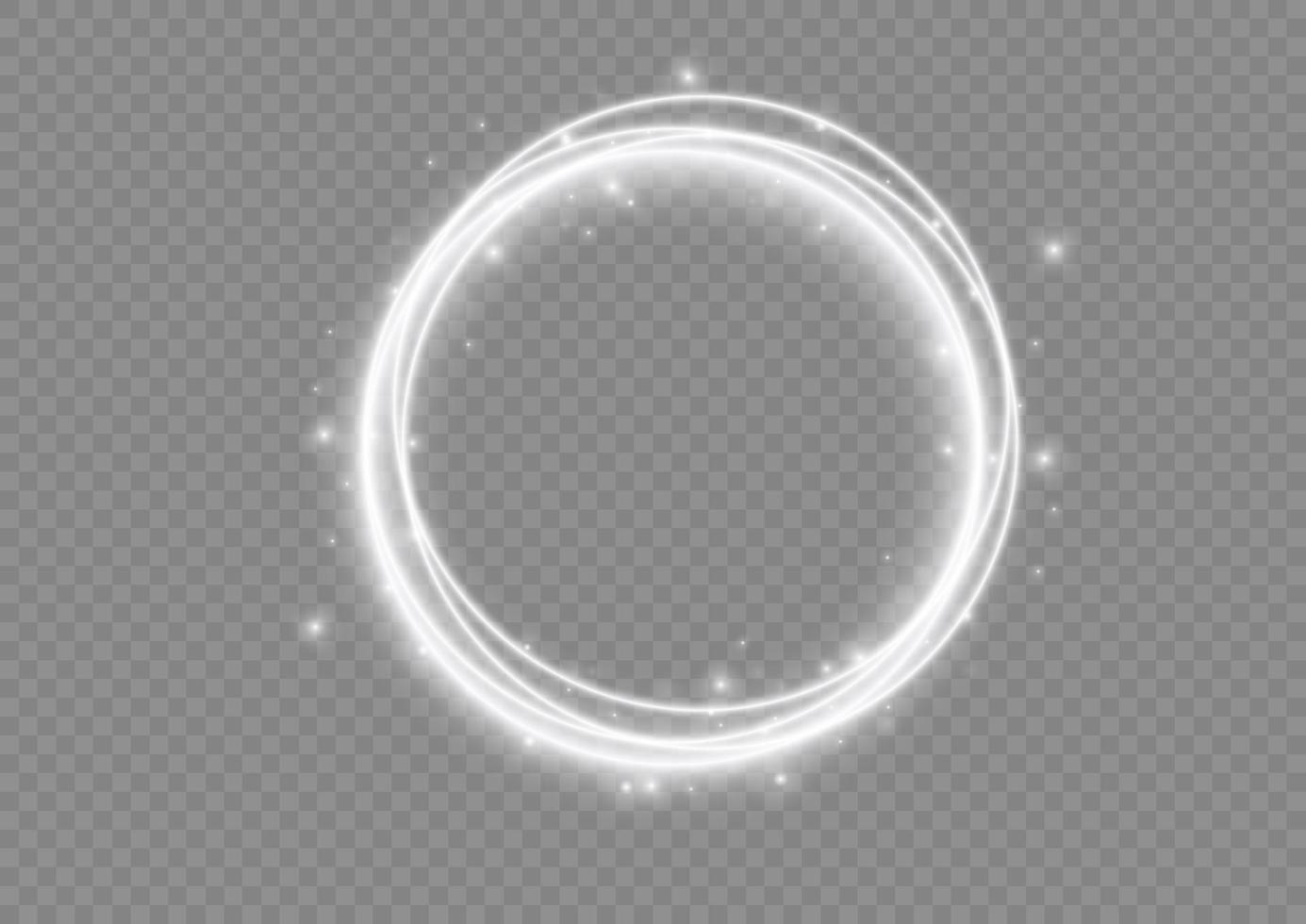 Light white Twirl. Curve light effect of white line. Abstract luxury white light vector flare semicircle and spark light effect. Luminous white circle portal. PNG Podium, platform, table.