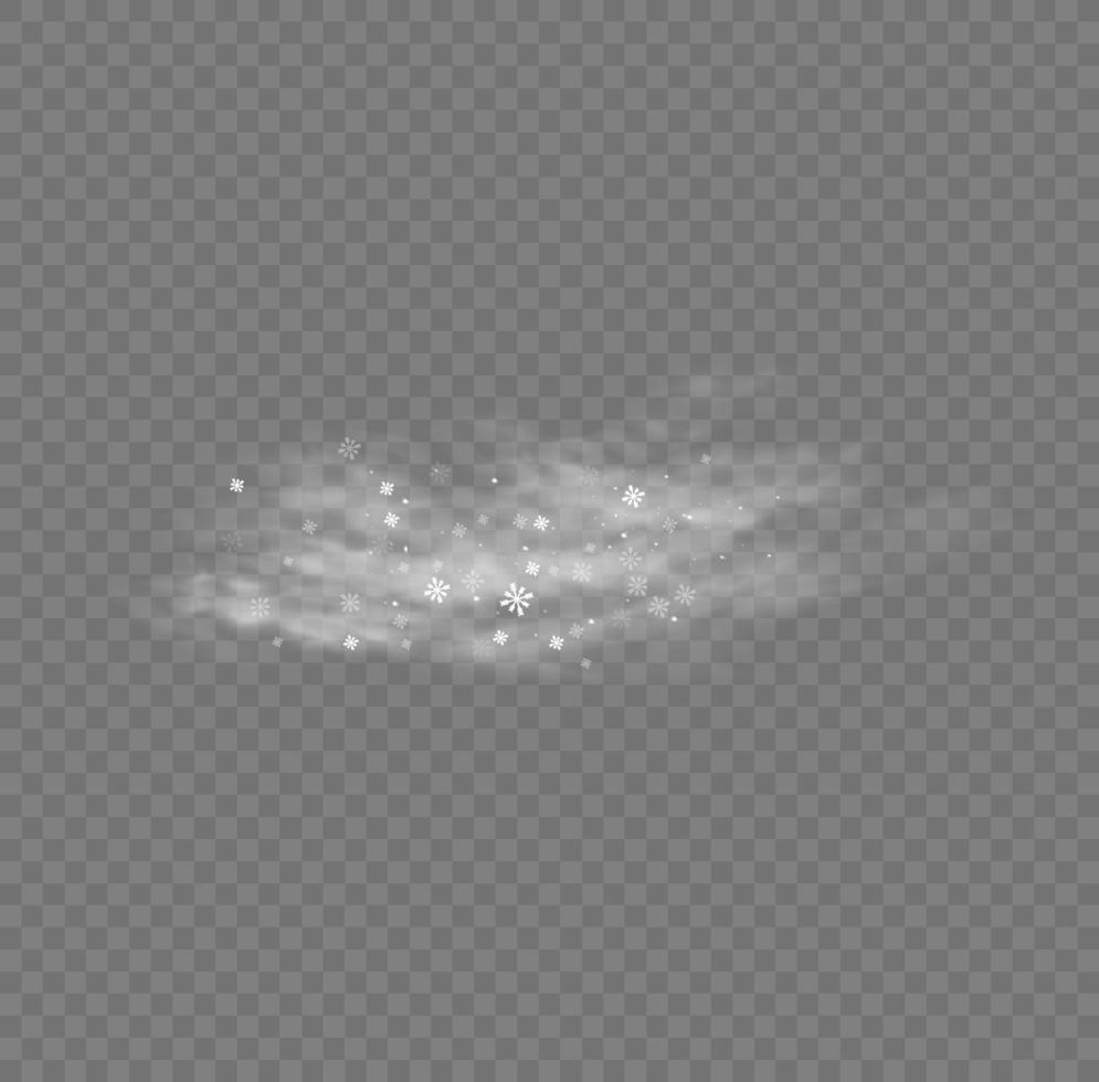 Snow and wind. White gradient decorative element.vector illustration. winter and snow with fog. Wind and fog. vector