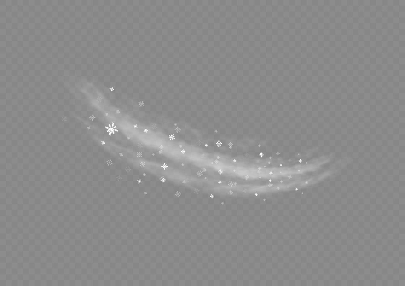 Snow and wind. White gradient decorative element.vector illustration. winter and snow with fog. Wind and fog. vector
