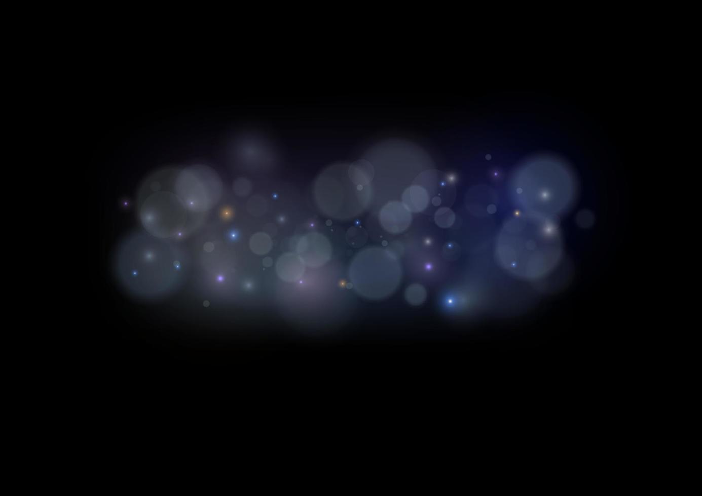 efecto bokeh de luz aislado. luces de bokeh brillantes abstractas de luz. fondo de navidad de polvo brillante. destello de destello de concepto de navidad. luz de polvo png blanco. vector