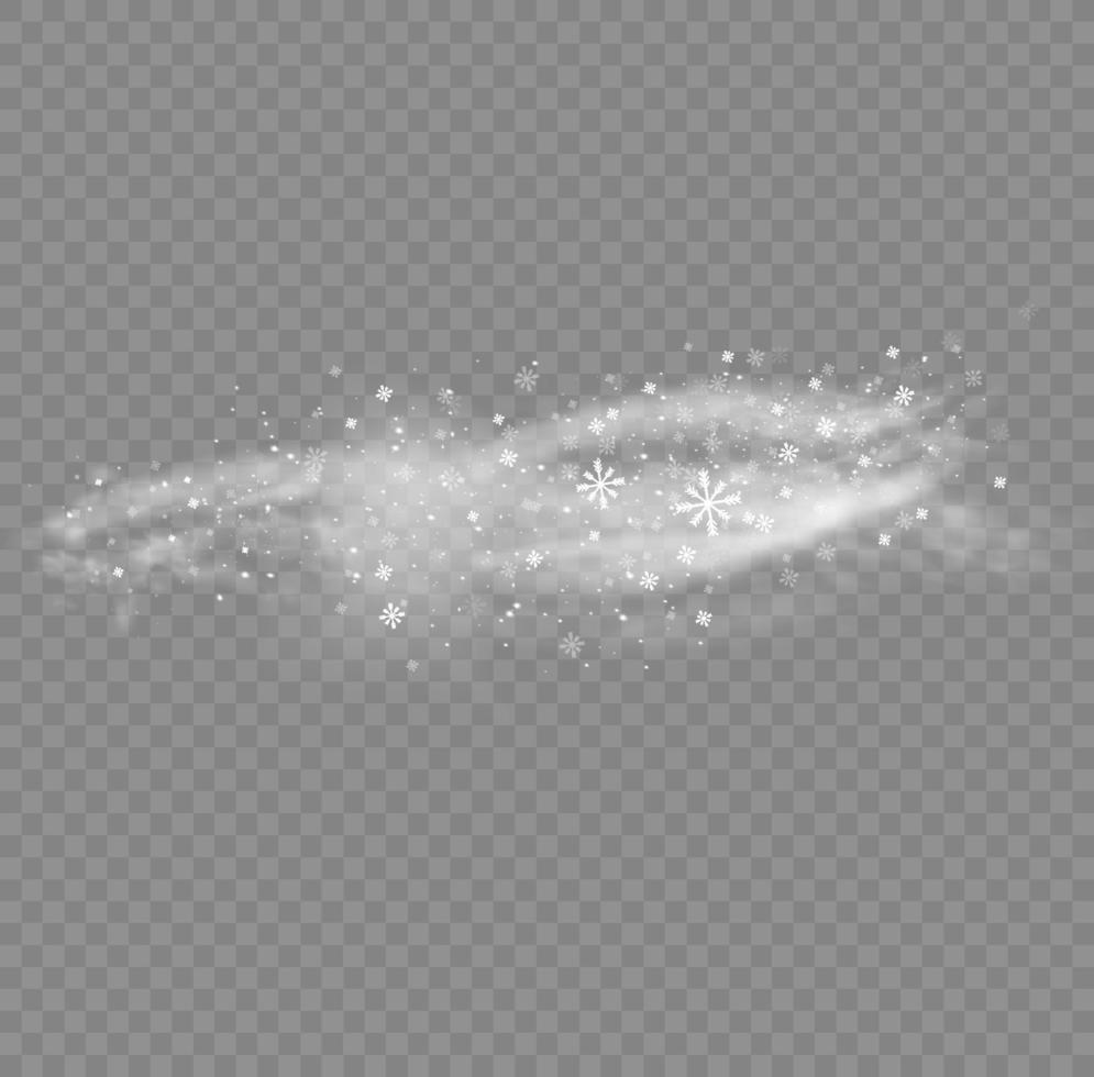 Snow and wind. White gradient decorative element.vector illustration. winter and snow with fog. Wind and fog. vector