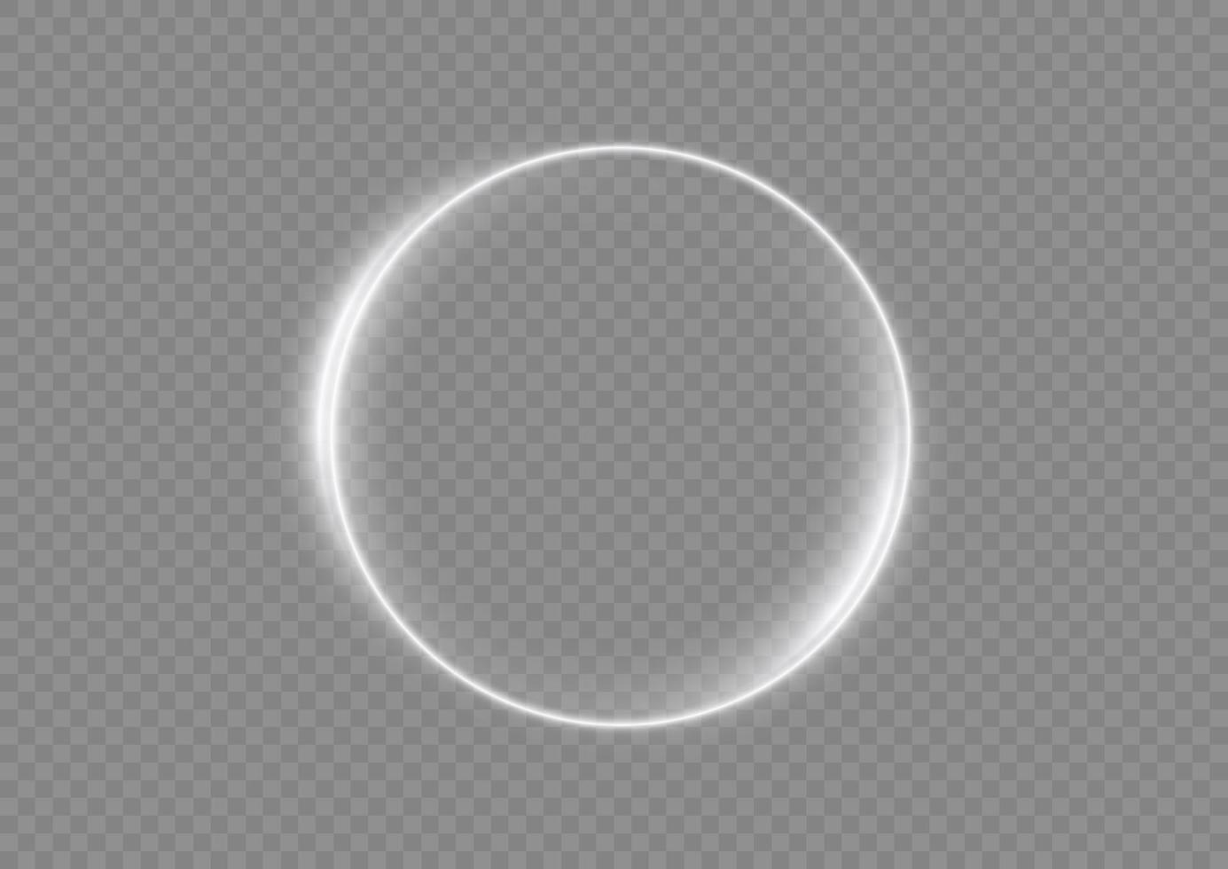 giro blanco claro. efecto de luz de curva de línea blanca. semicírculo de destello de vector de luz blanca de lujo abstracto y efecto de luz de chispa. portal de círculo blanco luminoso. png podio, plataforma, mesa.